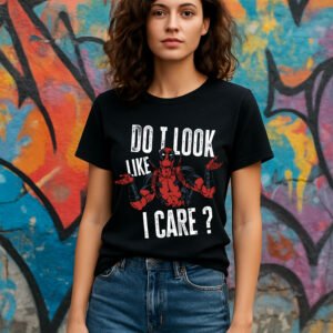 Women’s Deadpool Bold Graphic T-Shirt – Black | 100% Premium Bio-Washed Cotton