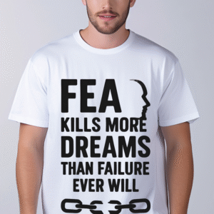Men’s Premium French Terry Oversized White Graphic Tee – 270 GSM