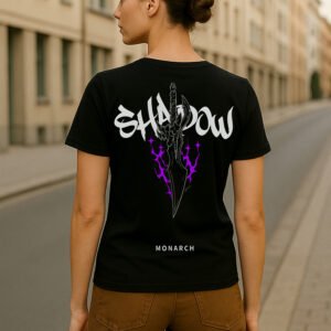 Women’s Solo Leveling Anime Classic Fit 100% Premium Bio-Washed Cotton Graphic T-Shirt – Black